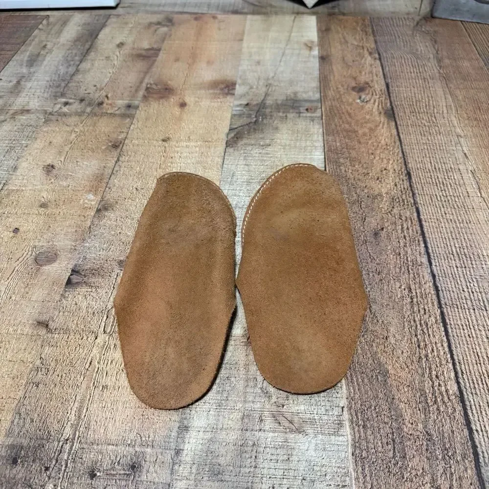 CP Slippers Minimalist Tan Leather Slippers Pre owned good condition
